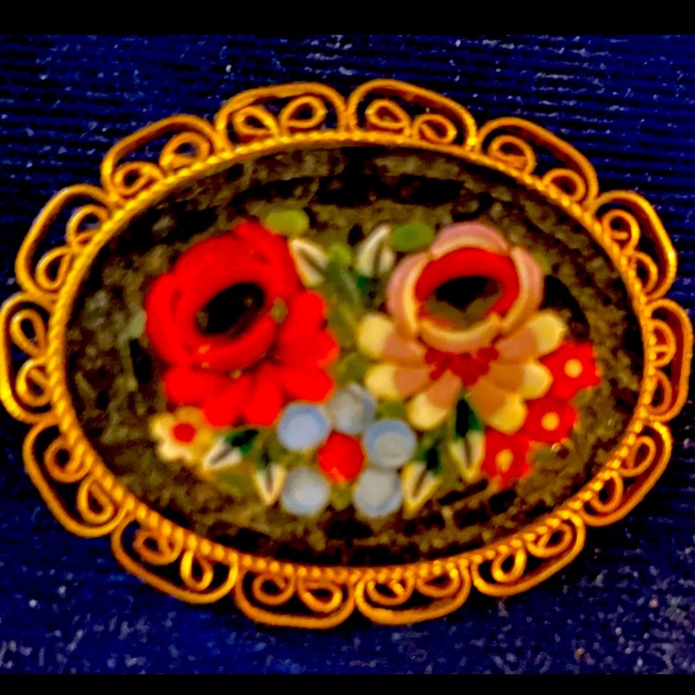 Vintage Mosaic pin